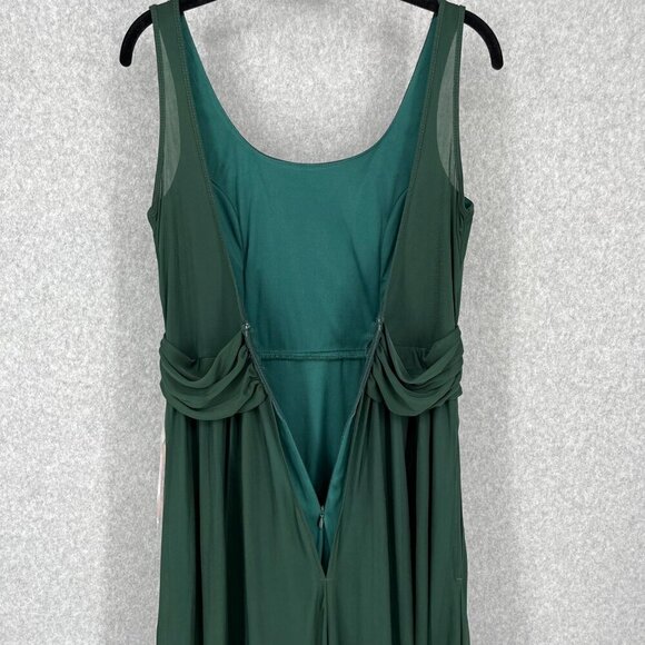 Birdy Grey Jan Dress Size M Emerald Green Low Back Bridesmaid Formal Pockets NEW - Picture 5 of 14